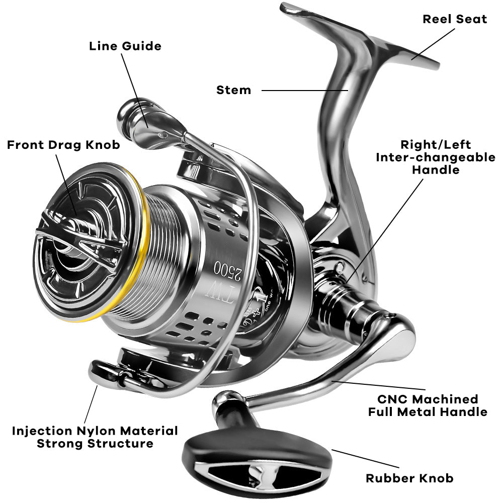 Fishdrops®Saltwater Spinning Reel-12+1BB Ultra Lightweight(TW) - Fishdrops Outdoors